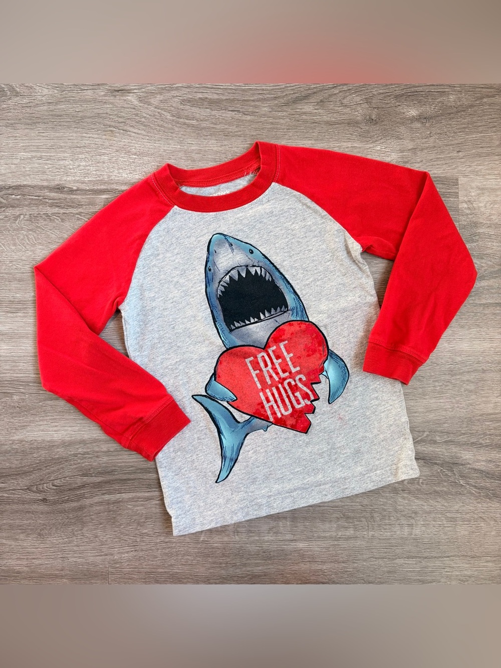 Carter's boys shark print long sleeve shirt